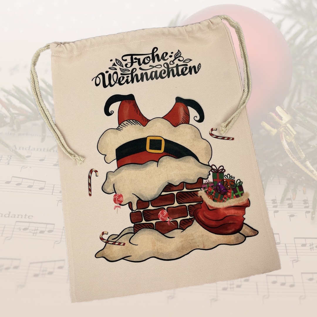 Geschenkebeutel canvas-like, 32 x 39 cm, verschiedene Motive – Bild 6