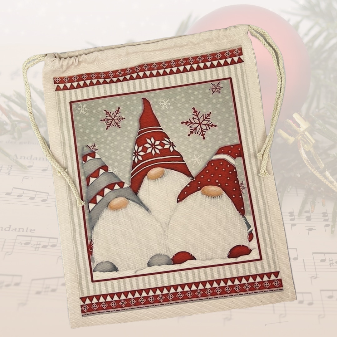 Geschenkebeutel canvas-like, 32 x 39 cm, verschiedene Motive – Bild 3