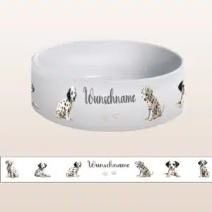 Keramiknapf, groß, Design „Dalmatiner“