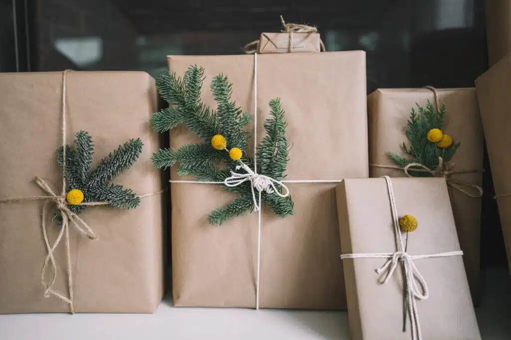 Nachhaltig Verpackungs Ideen für Weihnachtsgeschenke