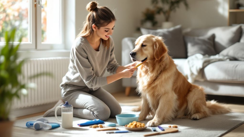 Vertrauen und Sicherheit zu dem Hund aufbauen