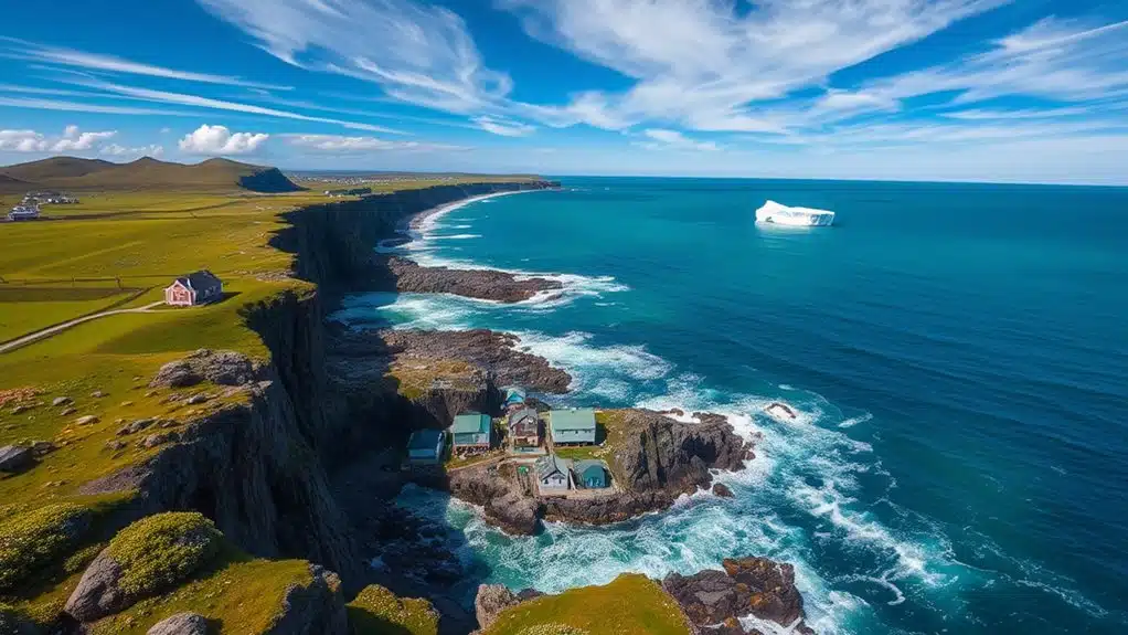 canadian island with mountains