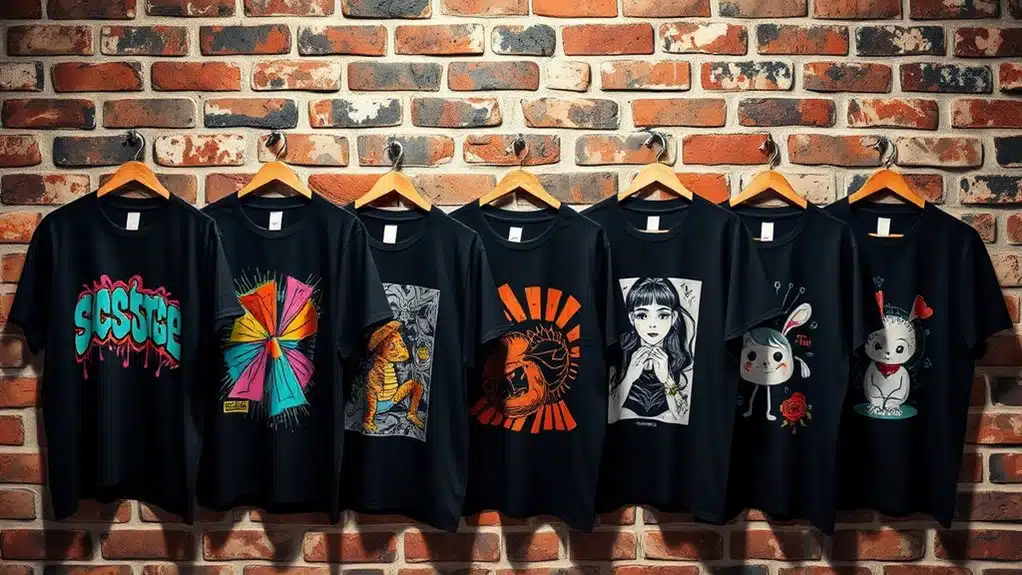 cool unisex black t shirts