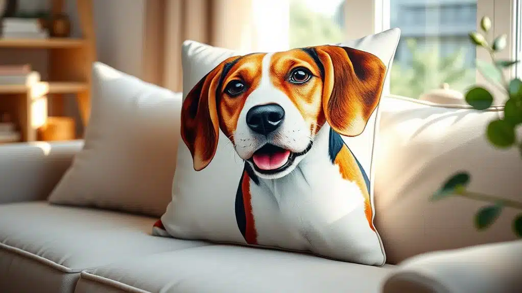 customizable beagle cushion cover