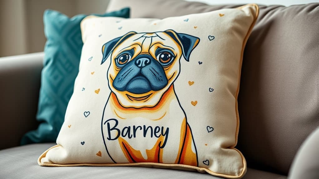 customizable bulldog pillow cover