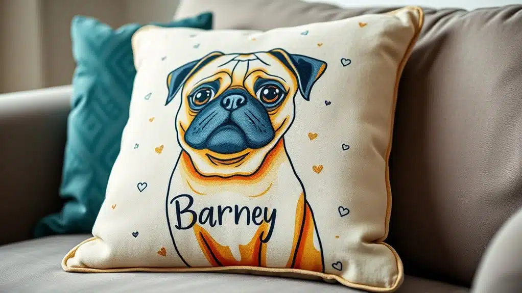 customizable bulldog pillow cover
