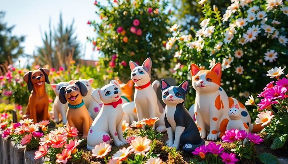 individuelle Gartenskulpturen für Haustiere