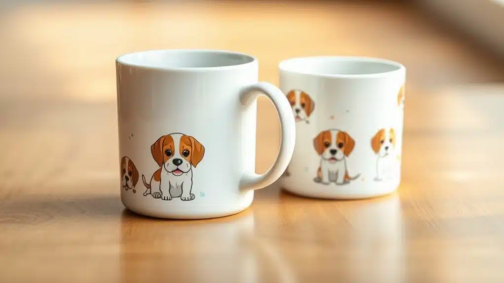 cute beagle ceramic mug