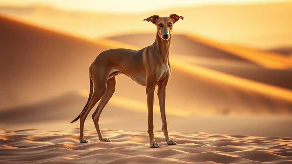 elegant desert hunting dog