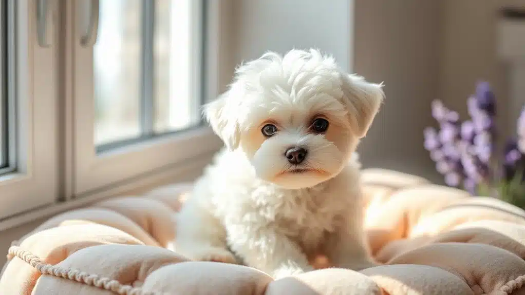 fluffy friendly companion dog