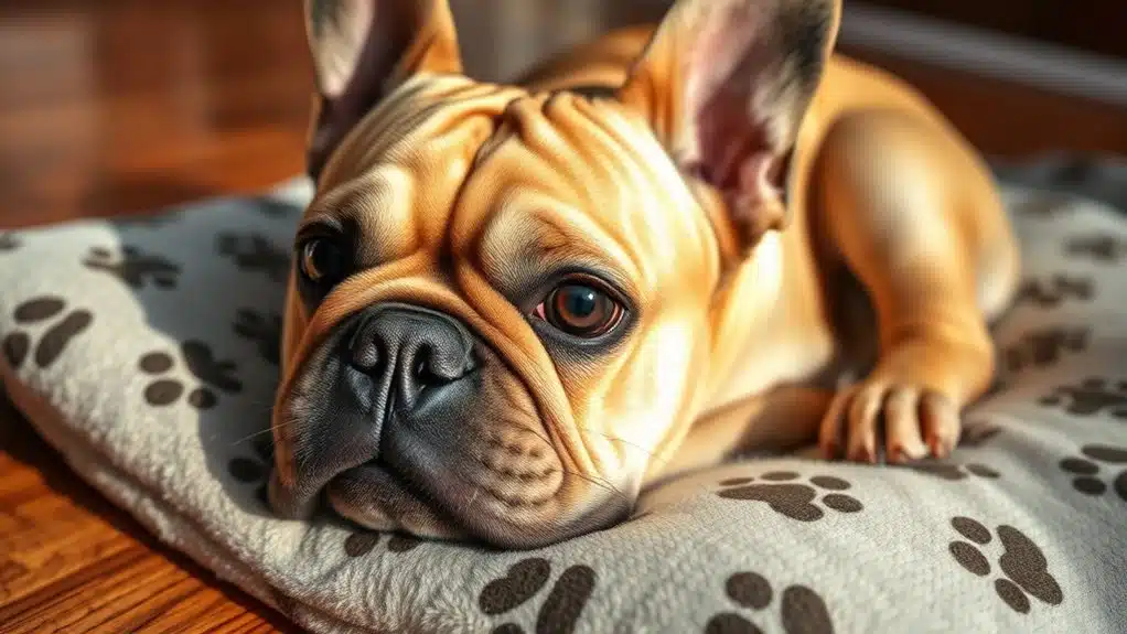 french bulldog feeding mat