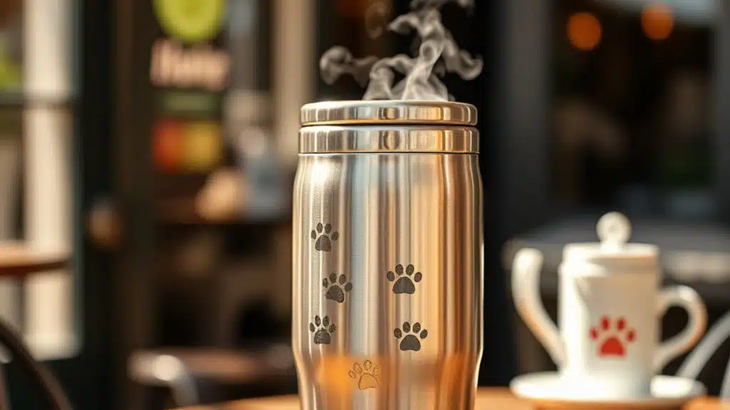 metallic dog lover tumbler