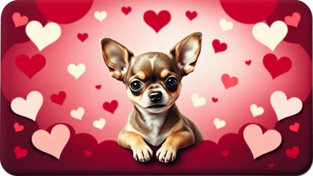 romantic chihuahua doormat 60x40