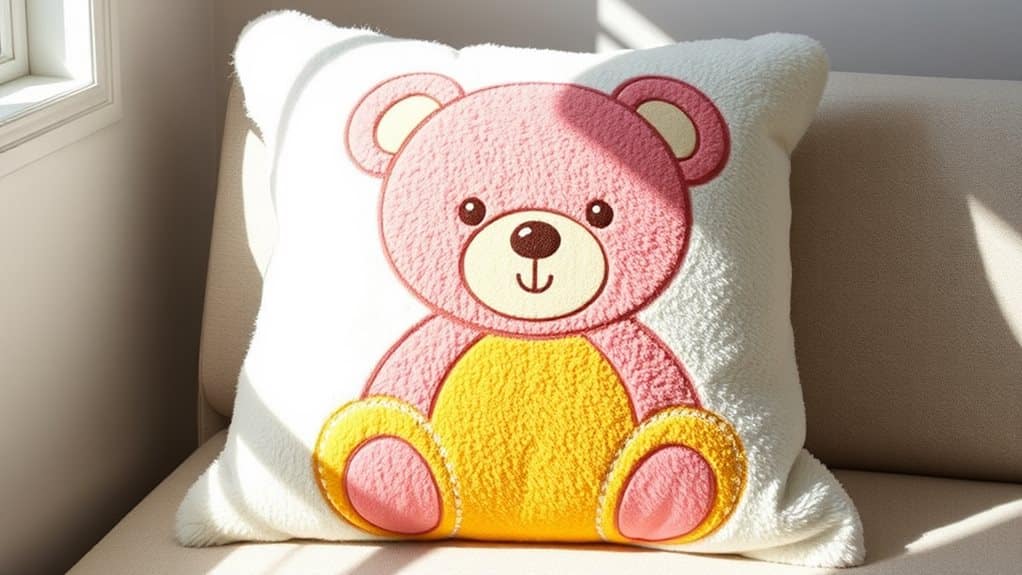 teddy bear pillow cover