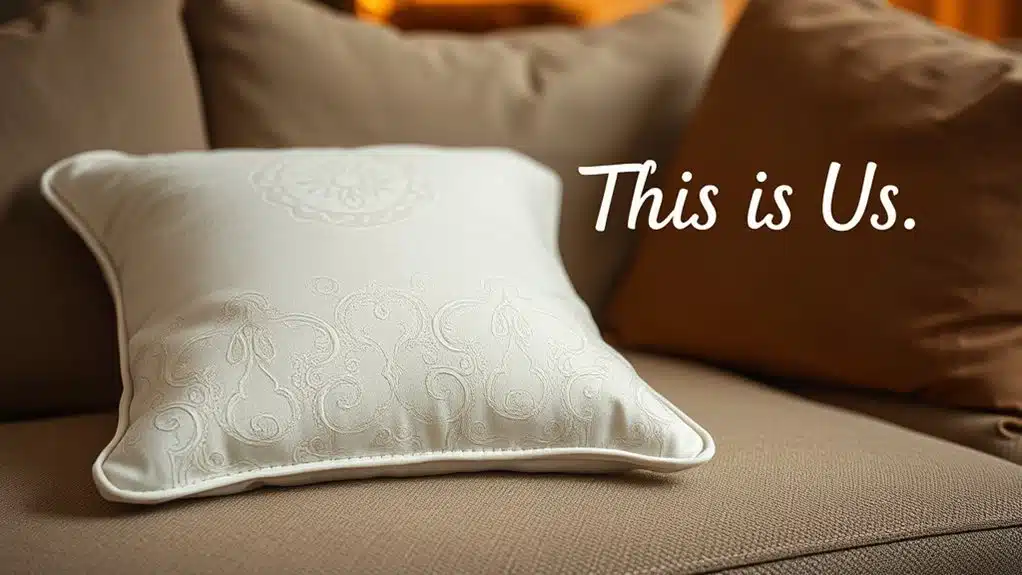 textured white decorative cushion