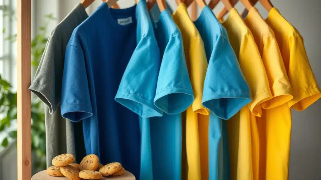 unisex t shirt with cookies