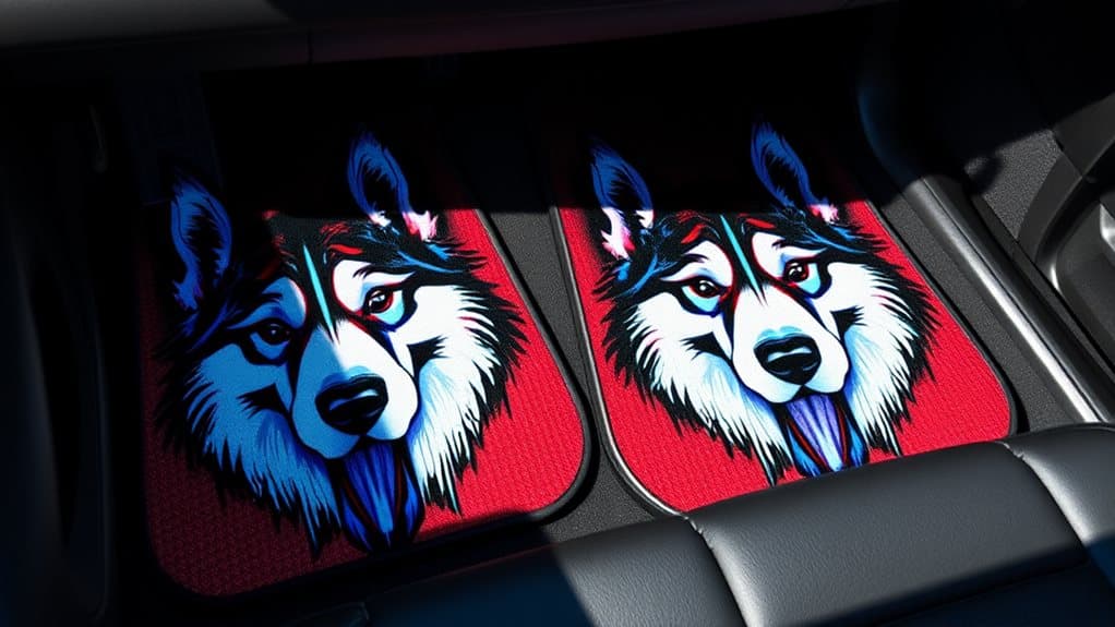 vibrant husky front mats