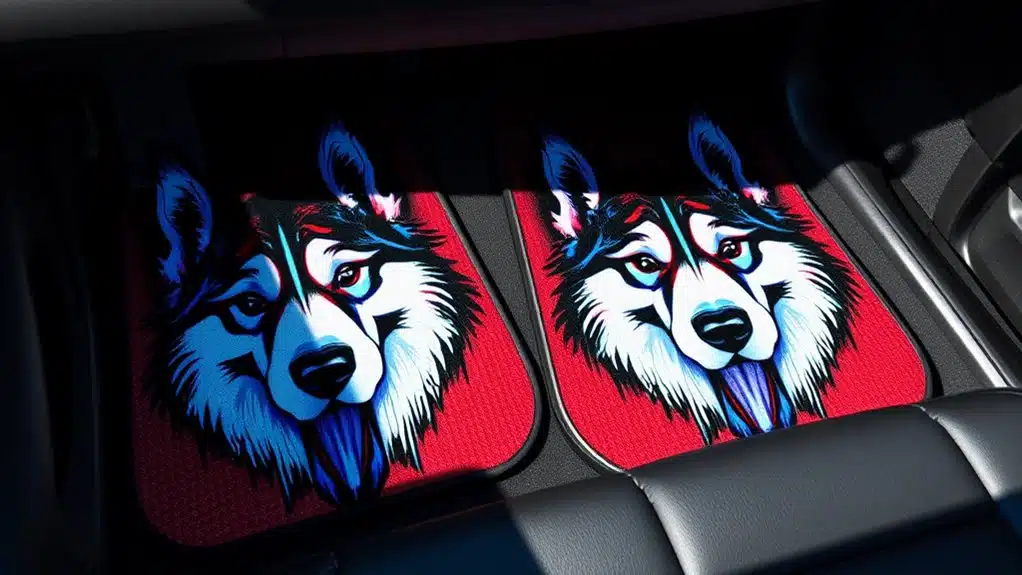 vibrant husky front mats