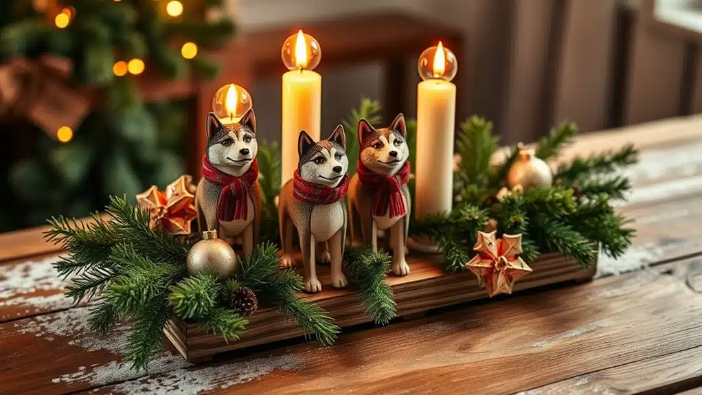 wooden advent decorations kit