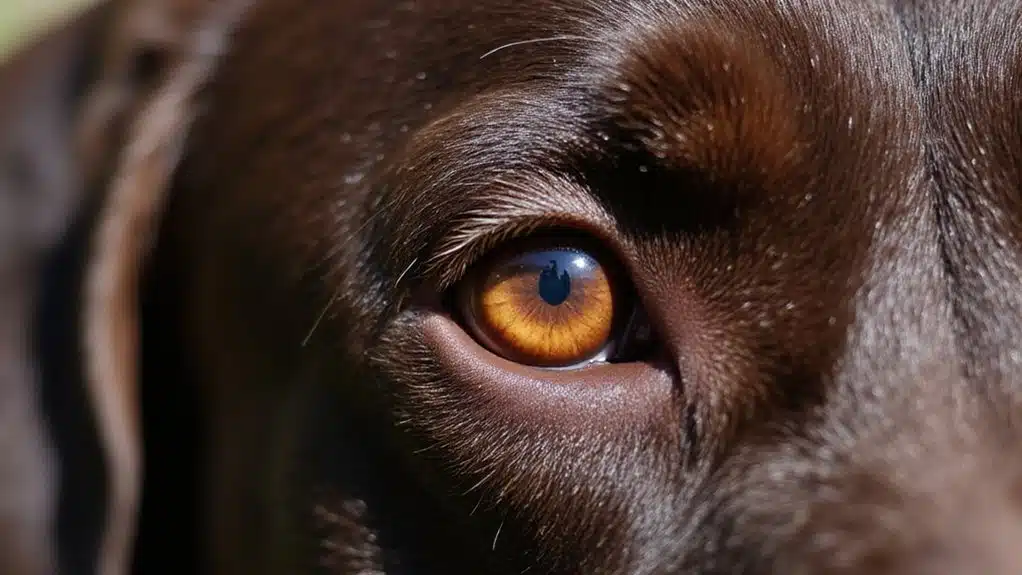 viele Hunde haben braune Augen