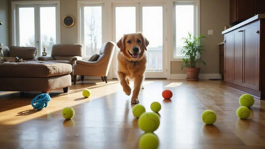 Mehrraum-Hundeaktivitäts-Setup