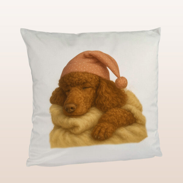 Flauschiges Kuschelkissen mit süßem Hundemotiv – 40x40 cm, inkl. Füllung – Bild 4