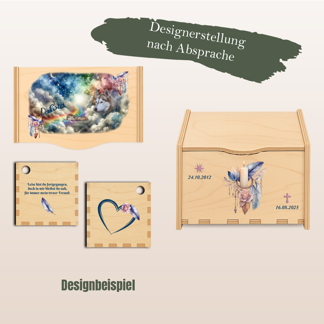 Individuell gestaltete Urne oder Erinnerungsbox – Bild 5