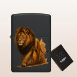 Zippo® Feuerzeug Black matte, personalisiert mit Wunschname und Design