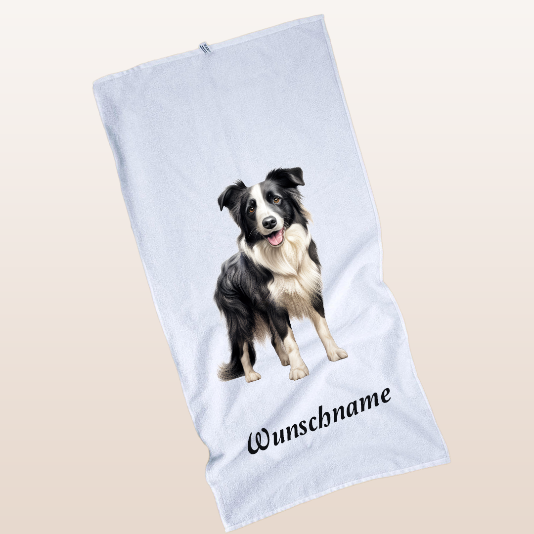 Personalisierbares Handtuch mit Hundemotiv (50 × 100 cm) – Bild 17