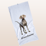 Personalisierbares Handtuch mit Hundemotiv (50 × 100 cm)