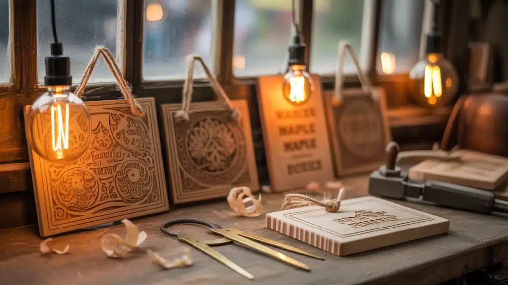 personalisierte hölzerne Lichtdekoration